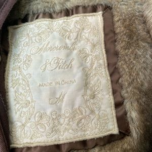 Vintage Abercrombie and Fitch winter faux fur coat